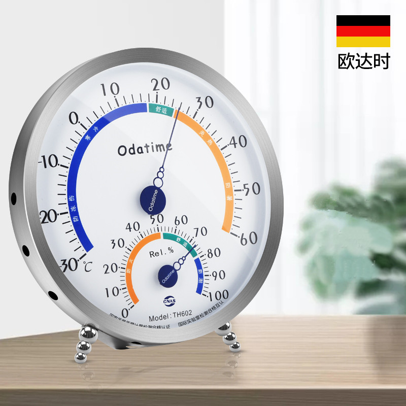 Garden Weather Station - Odatime ステンレス鋼温度計湿度計街路温度計屋外窓温湿度計測定器ツール