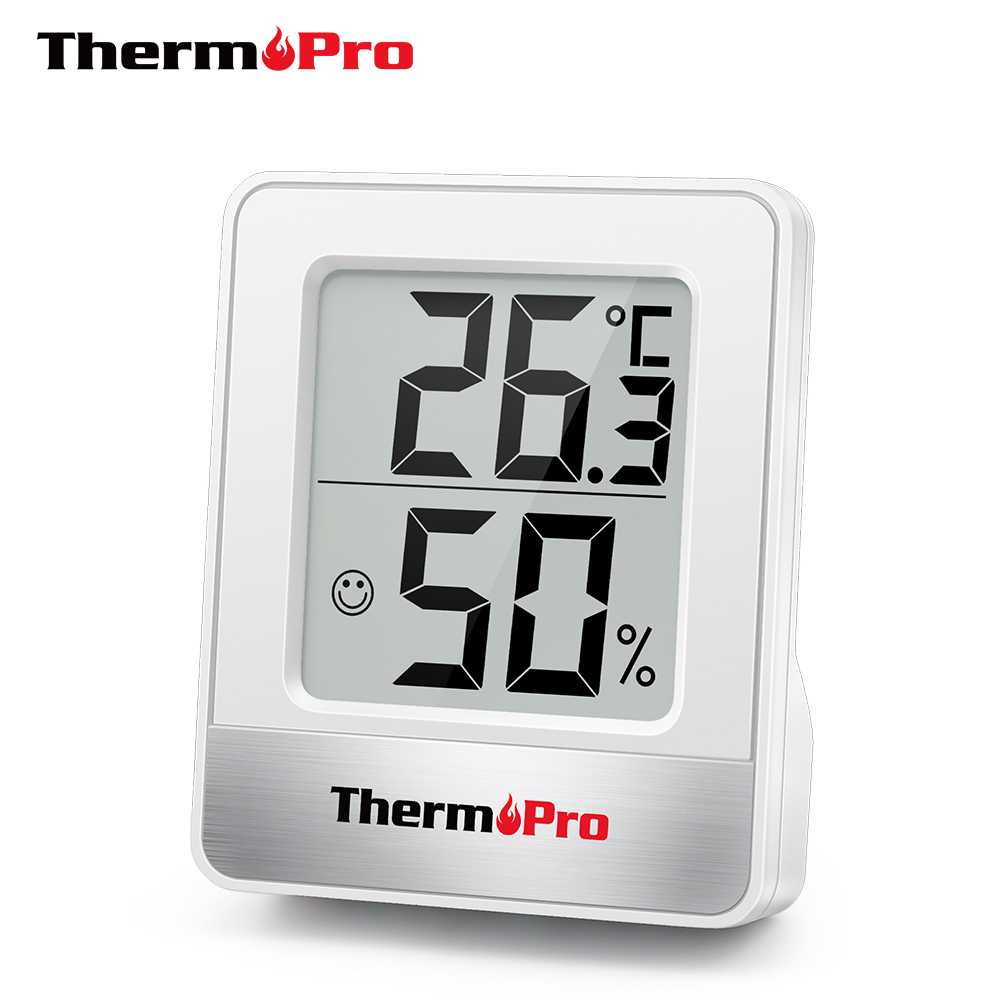 Garden Weather Station - ThermoPro TP49 ミニウェザーステーション屋内温度計湿度計 Balck ホワイト温度計湿度モニター