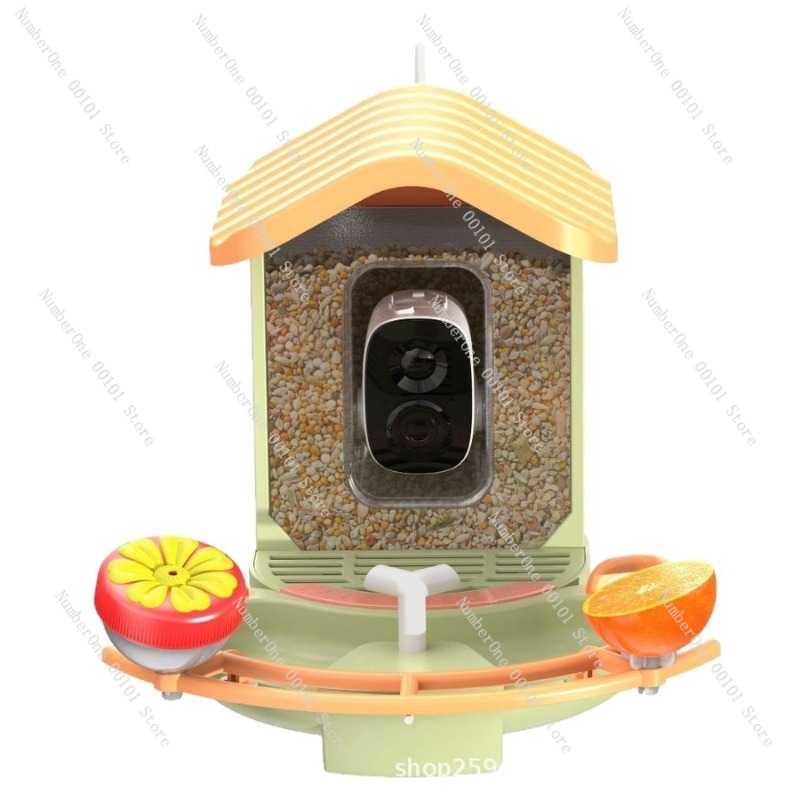 Smart Garden Bird Bath - ガーデン裏庭スマートバードフィーダー屋外野鳥給餌ステーション（カメラ付き、水飲み場、鳥用バスタブ）