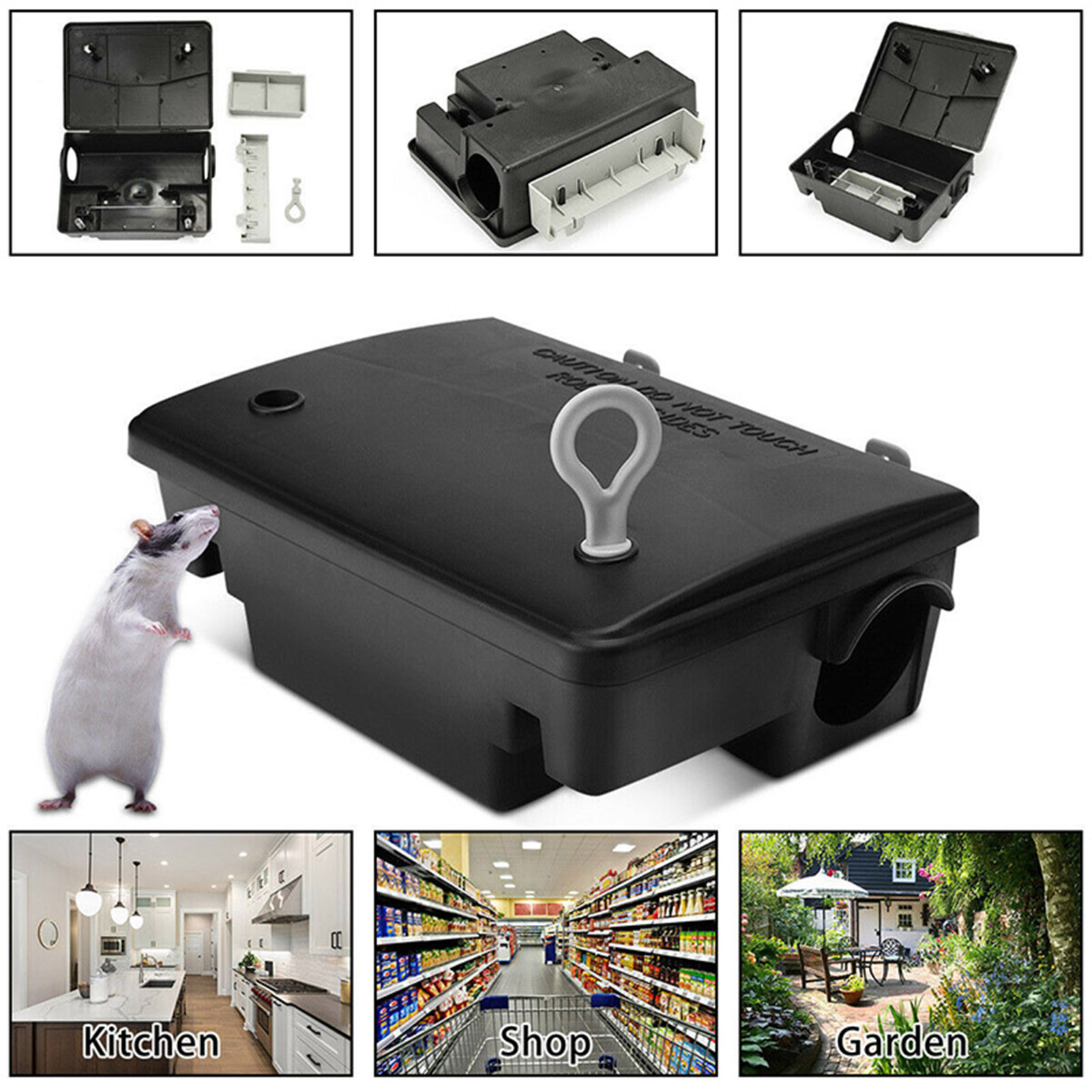 屋外用ネズミ捕り餌ステーション プロ仕様ネズミ捕り 防雨型害 - Garden Weather Station のレビューと価格