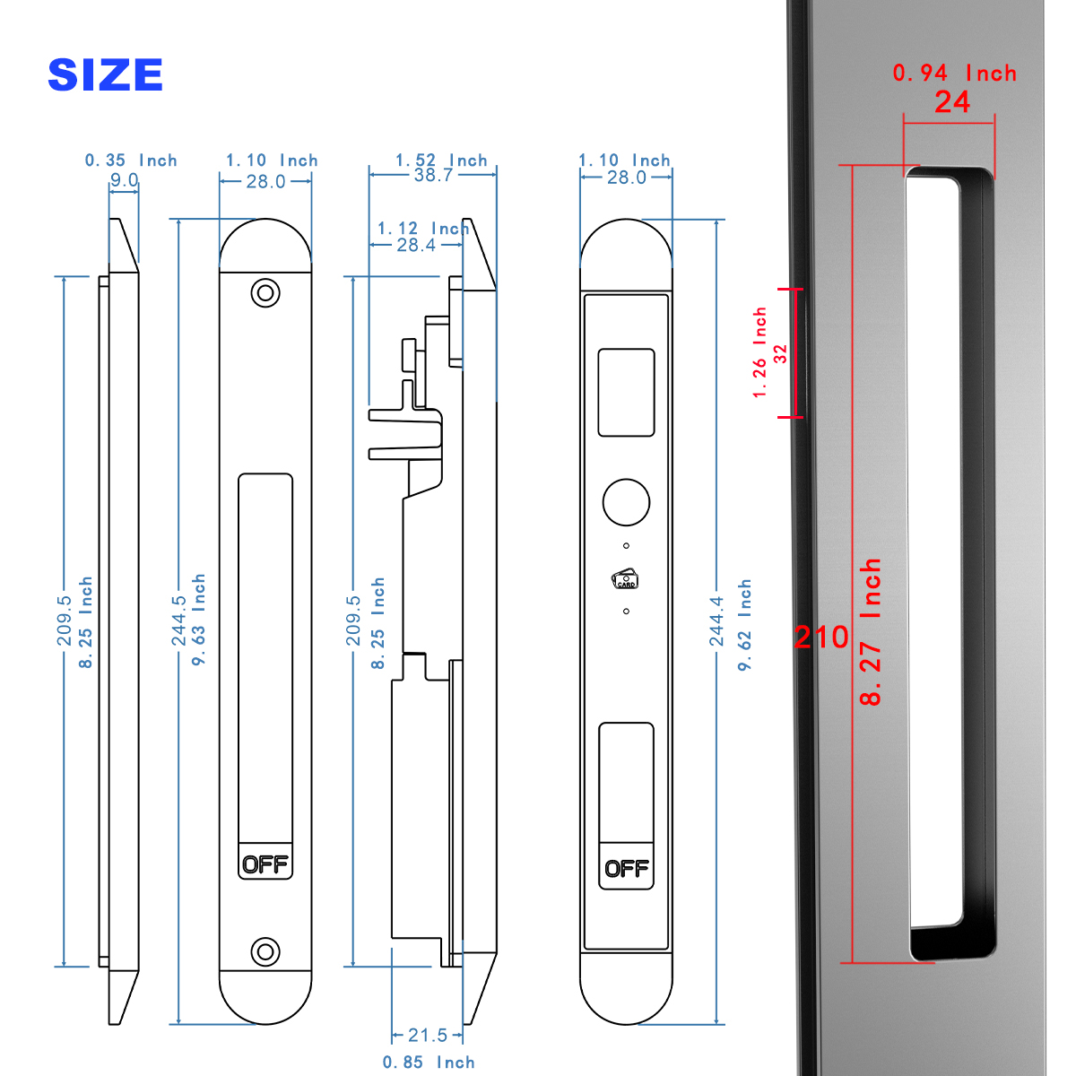 WINFREE スリムフレームドアスマートロック 指紋認証ロ - Smart Garden Door Lock のレビューと価格