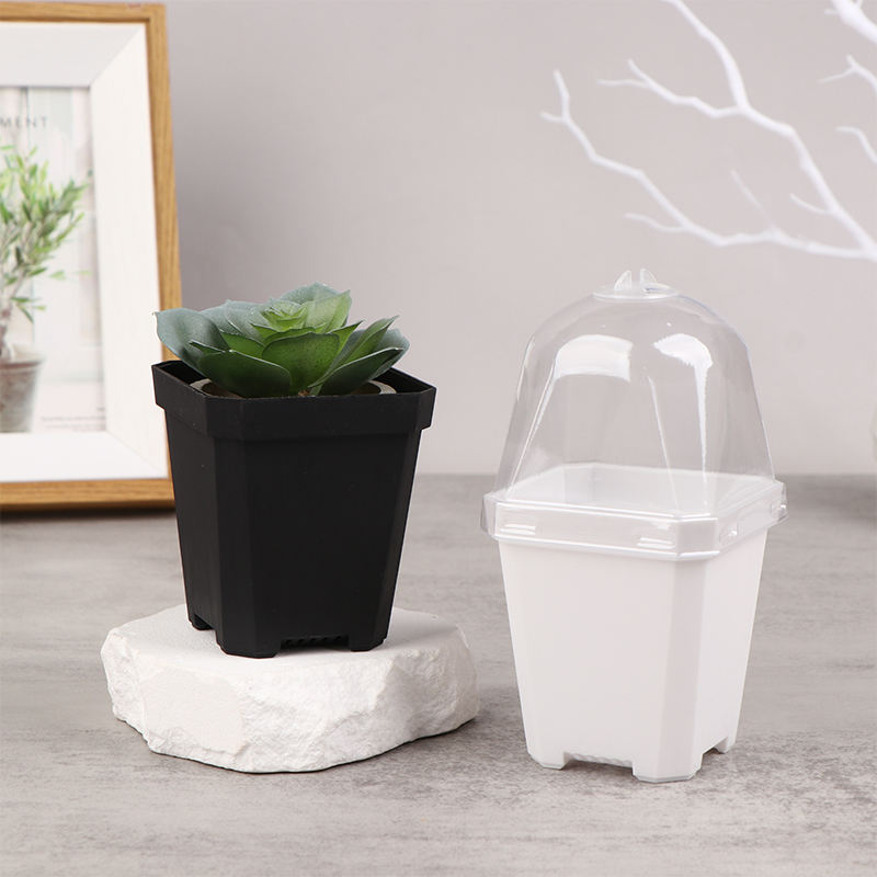 湿度ドーム付きの小さな正方形の植木鉢,ガーデニング用の透明な - Smart Garden Domes のレビューと価格
