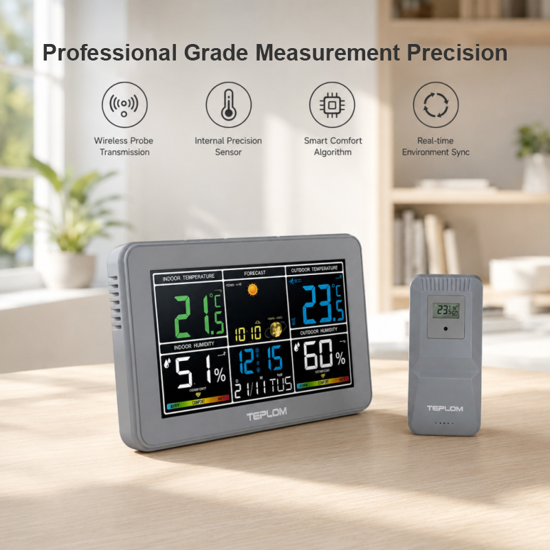 TEPLOM多機能デジタル気象ステーション、目覚まし時計、室 - Garden Weather Station のレビューと価格