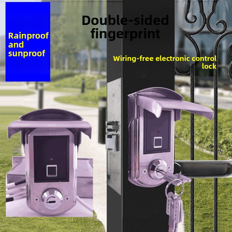 ガーデンドア 屋外ドア 防雨日焼け止め 配線不要のスマート指 - Smart Garden Door Lock のレビューと価格