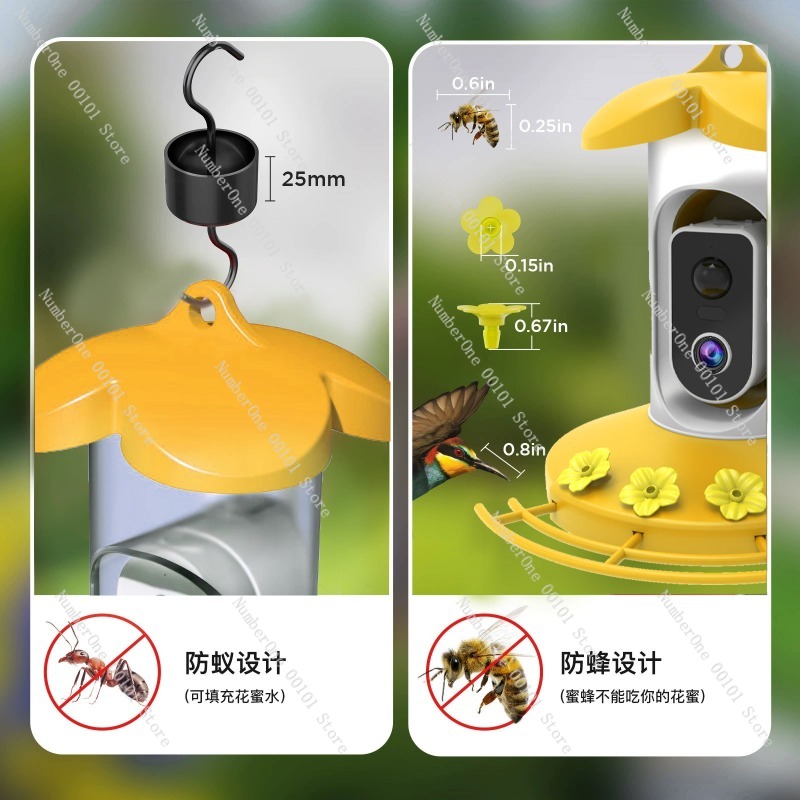 ソーラーカメラ付きスマートバードフィーダー、AIによるリス撃 - Smart Garden Ai のレビューと価格