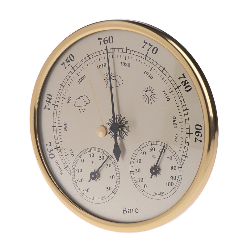 3 in 1 家庭用温度湿度圧力気圧計壁掛けドロップシッピン - Garden Weather Station のレビューと価格