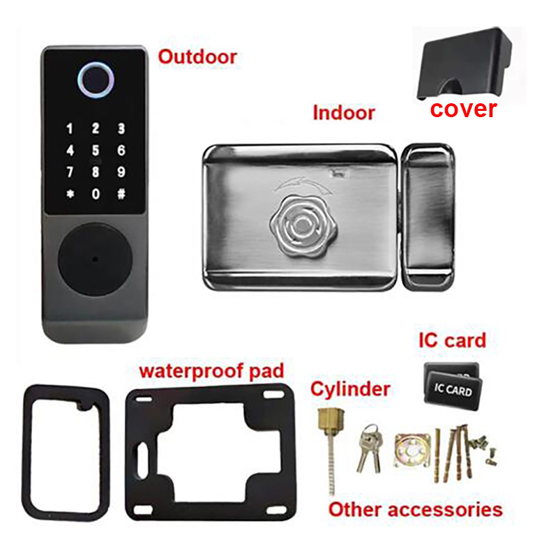 Tuya-インテリジェント防水ドアロック,屋外セキュリティロ - Smart Garden Door Lock のレビューと価格