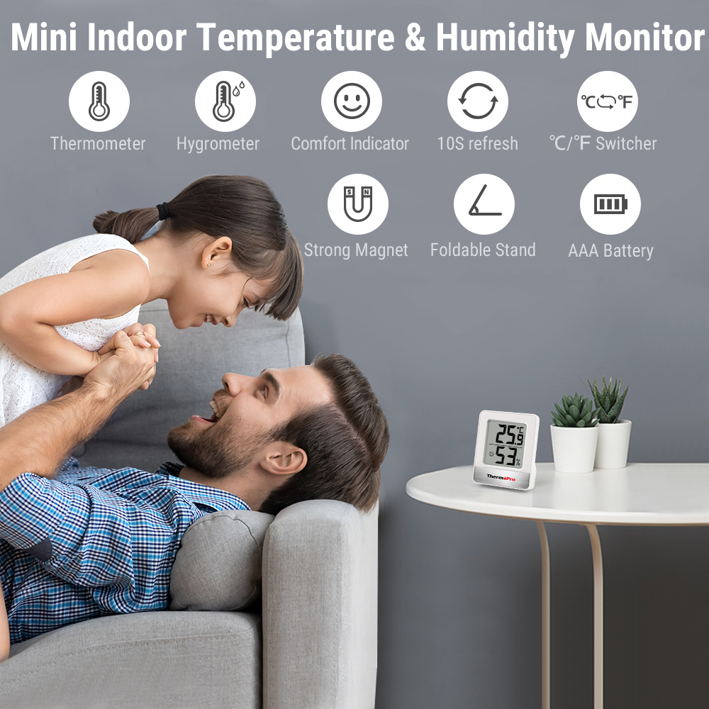ThermoPro TP49 ミニウェザーステーション屋内温 - Garden Weather Station のレビューと価格