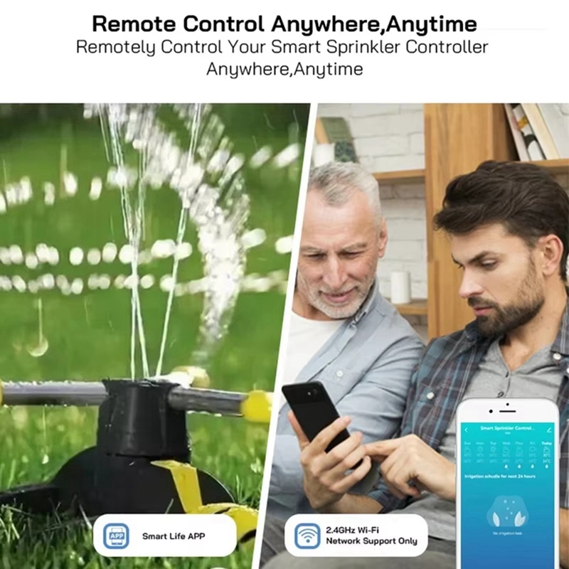 Tuya WiFi スマートスプリンクラーコントローラー 8 - Smart Garden Irrigation のレビューと価格