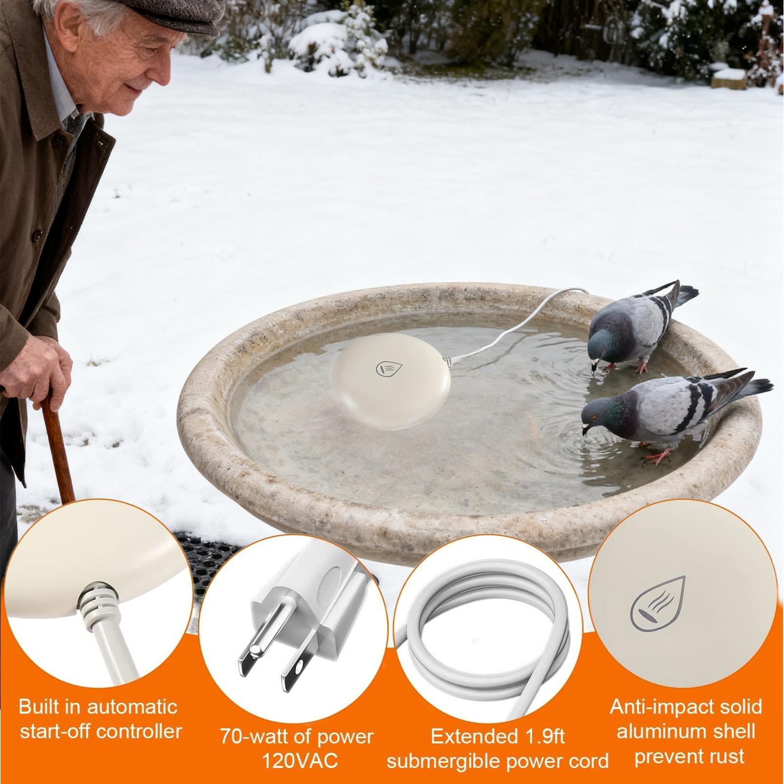 鳥用風呂ヒーター 鳥用風呂除氷器 スマート池除氷器 冬の池噴 - Smart Garden Bird Bath のレビューと価格