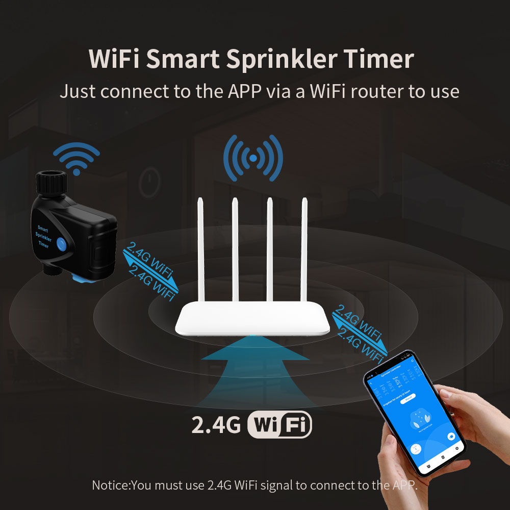 Tuya WiFi スマート水道装置（内蔵メーター、タイマー - Smart Garden Watering System のレビューと価格