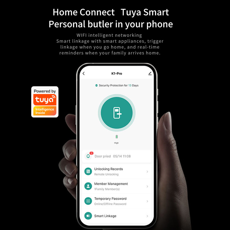 両面全自動破損防止アルミ指紋ロック屋外防水スマートドアロック - Smart Garden Door Lock のレビューと価格