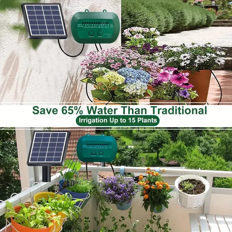 ソーラーインテリジェント灌漑キット 6V 2W 内蔵 180 - Smart Garden Watering System のレビューと価格