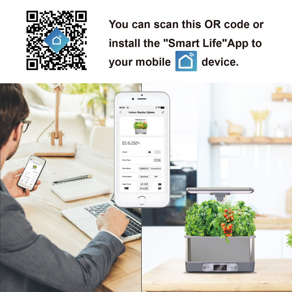 WiFi対応8ポットステンレス製スマートプランター水耕栽培シ - Smart Garden Domes のレビューと価格