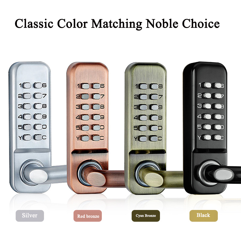 長い両面ハンドル,木製の鉄製ドア,安全ロック,家庭,オフィス - Smart Garden Door Lock のレビューと価格